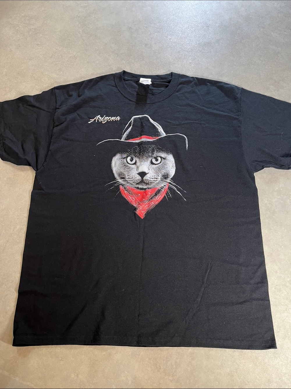 New Arizona Black Cat Graphic T-Shirt
XL